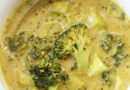 Isobho ye-creamy curried broccoli ifuthumeza indeni ubusika boke